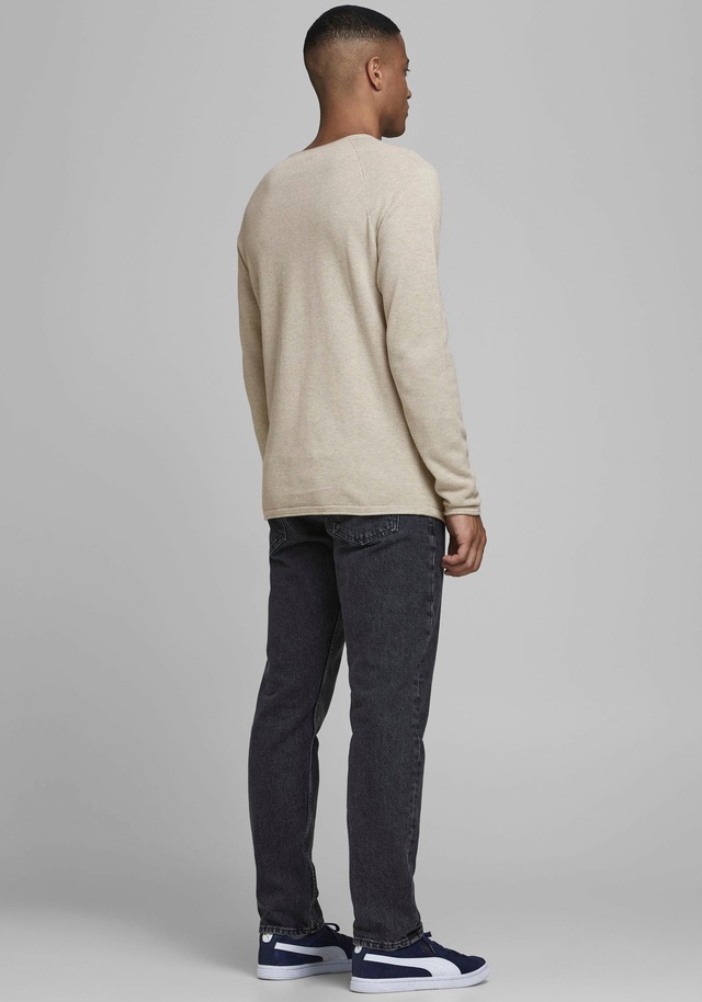 Jack & Jones Rundhalspullover »JJEHILL KNIT CREW NECK NOOS« Baumwolle, regular fit
