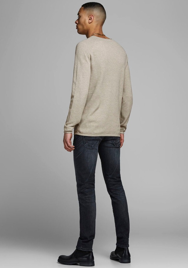 Jack & Jones Rundhalspullover »JJEHILL KNIT CREW NECK NOOS« Baumwolle, regular fit