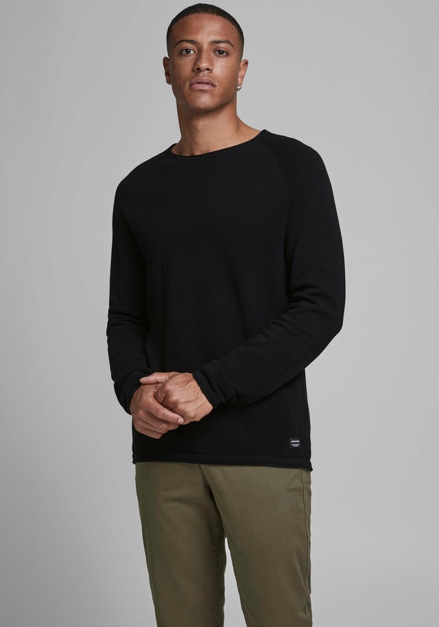 Jack & Jones Rundhalspullover »JJEHILL KNIT CREW NECK NOOS« Baumwolle, regular fit