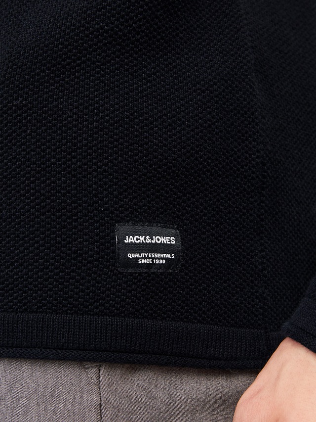 Jack & Jones Rundhalspullover »JJEHILL KNIT CREW NECK NOOS« Baumwolle, regular fit