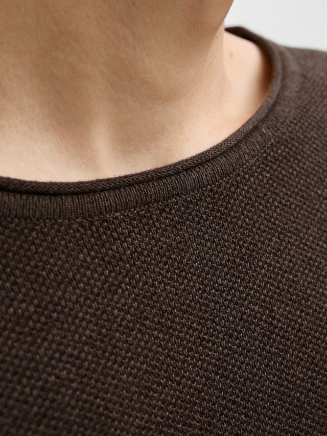 Jack & Jones Rundhalspullover »JJEHILL KNIT CREW NECK NOOS« Baumwolle, regular fit