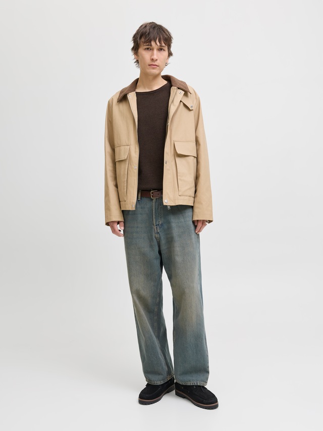 Jack & Jones Rundhalspullover »JJEHILL KNIT CREW NECK NOOS« Baumwolle, regular fit