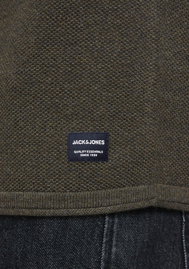 Jack & Jones Rundhalspullover »JJEHILL KNIT CREW NECK NOOS« Baumwolle, regular fit