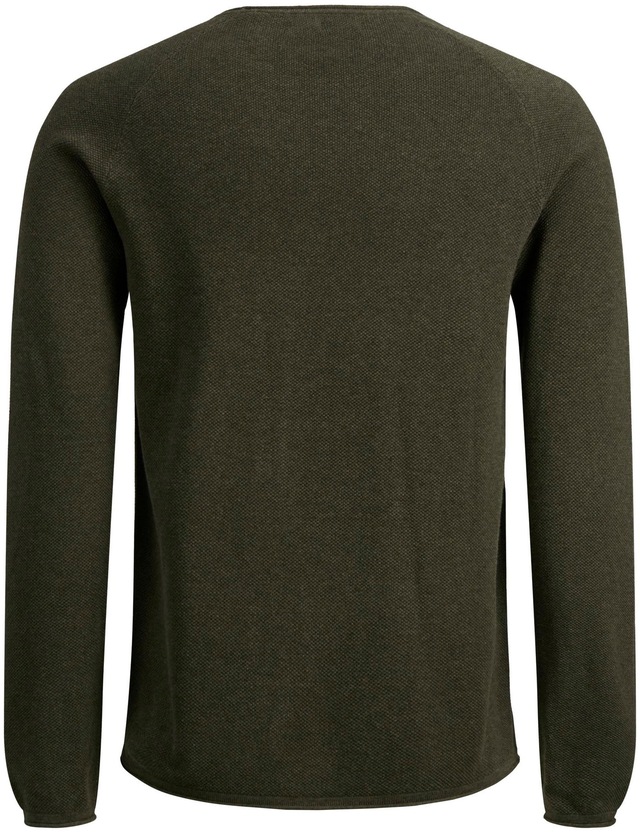 Jack & Jones Rundhalspullover »JJEHILL KNIT CREW NECK NOOS« Baumwolle, regular fit