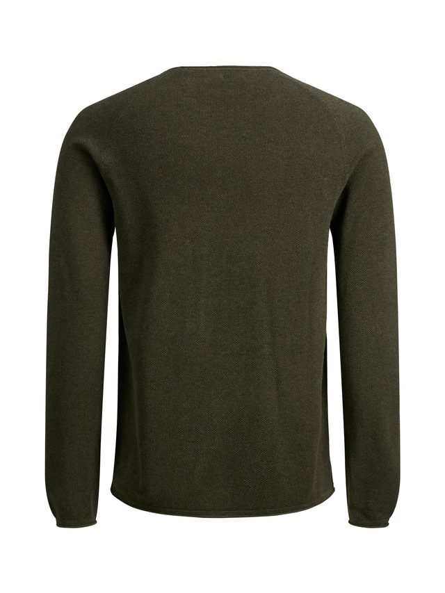 Jack & Jones Rundhalspullover »JJEHILL KNIT CREW NECK NOOS« Baumwolle, regular fit