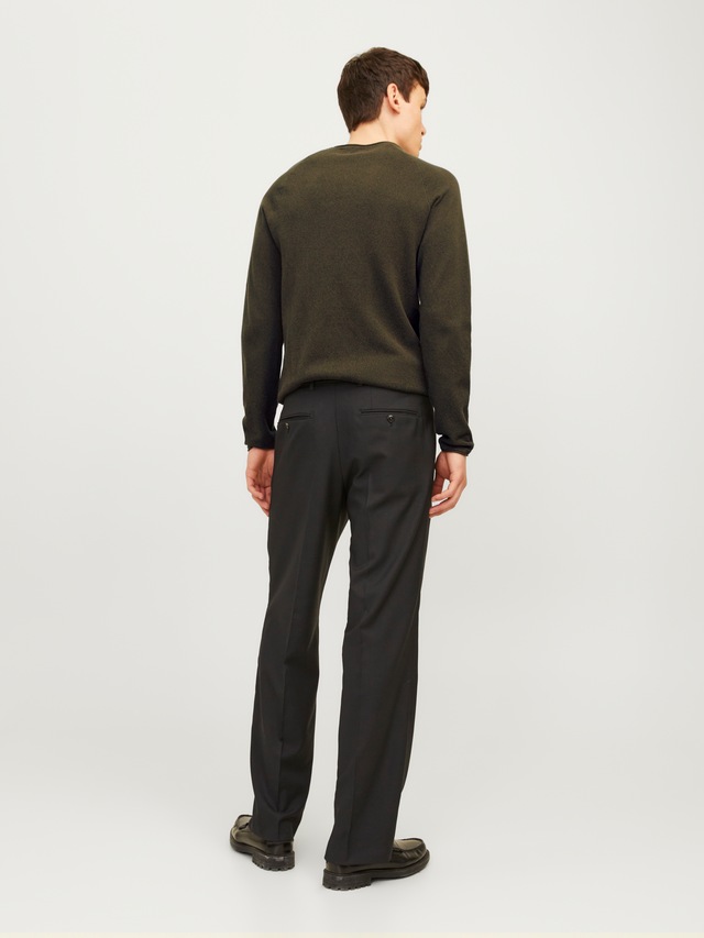 Jack & Jones Rundhalspullover »JJEHILL KNIT CREW NECK NOOS« Baumwolle, regular fit