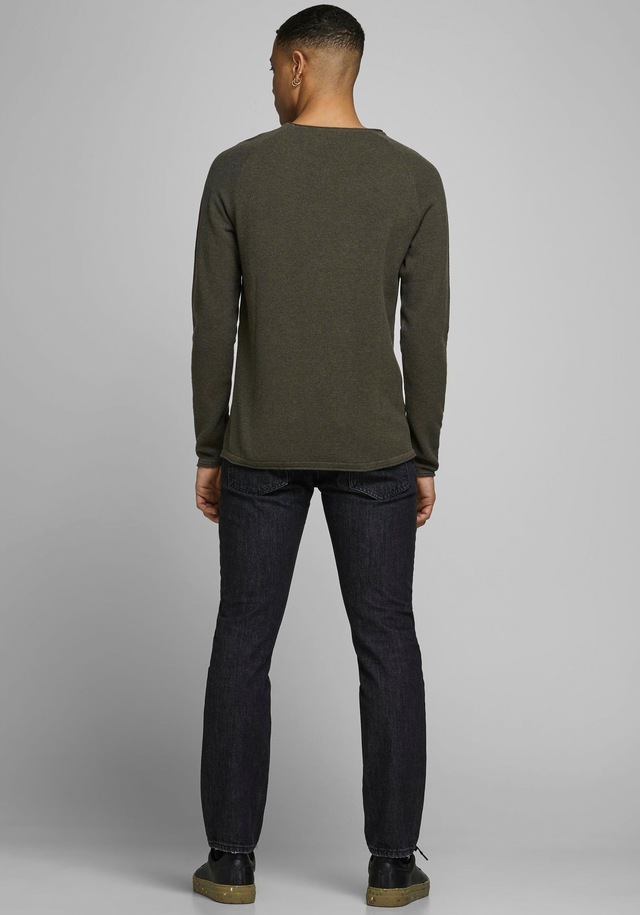 Jack & Jones Rundhalspullover »JJEHILL KNIT CREW NECK NOOS« Baumwolle, regular fit