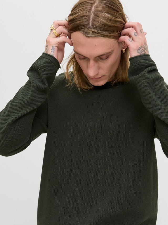 Jack & Jones Rundhalspullover »JJEHILL KNIT CREW NECK NOOS« Baumwolle, regular fit