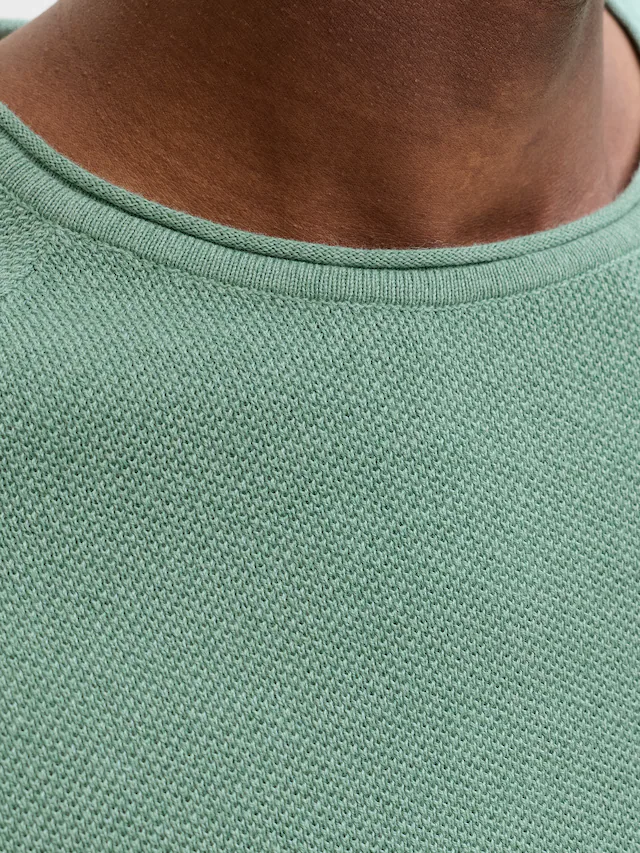 Jack & Jones Rundhalspullover »JJEHILL KNIT CREW NECK NOOS« Baumwolle, regular fit