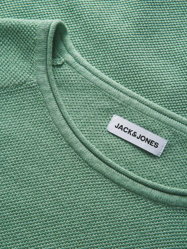Jack & Jones Rundhalspullover »JJEHILL KNIT CREW NECK NOOS« Baumwolle, regular fit