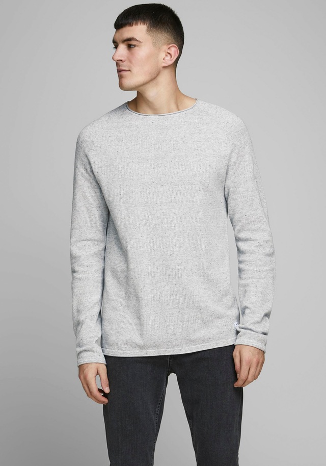Jack & Jones Rundhalspullover »JJEHILL KNIT CREW NECK NOOS« Baumwolle, regular fit