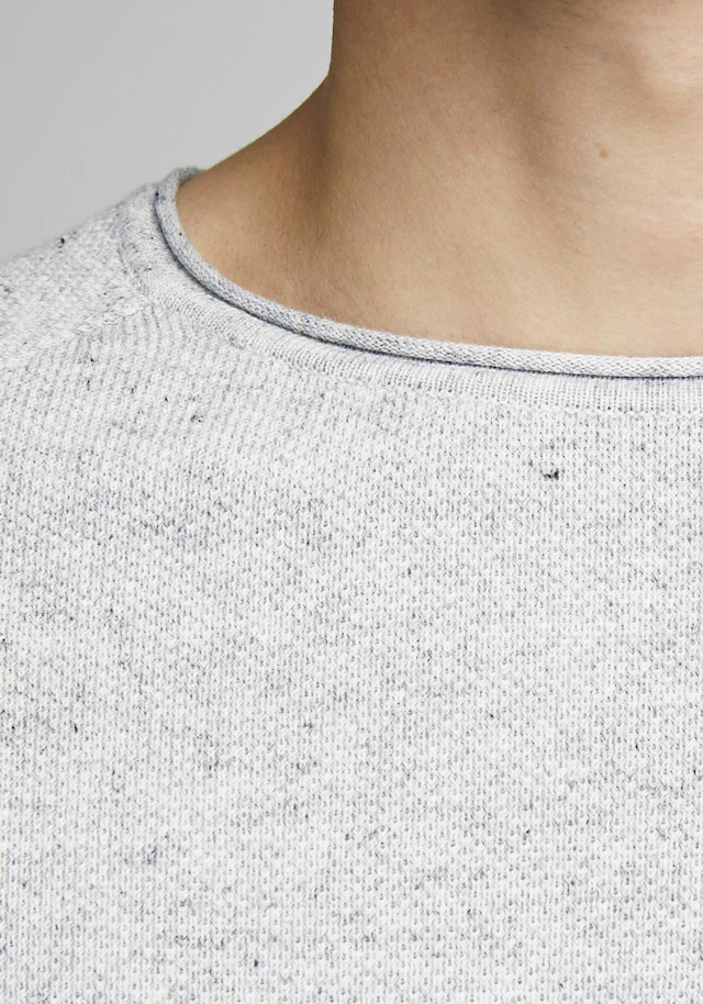 Jack & Jones Rundhalspullover »JJEHILL KNIT CREW NECK NOOS« Baumwolle, regular fit