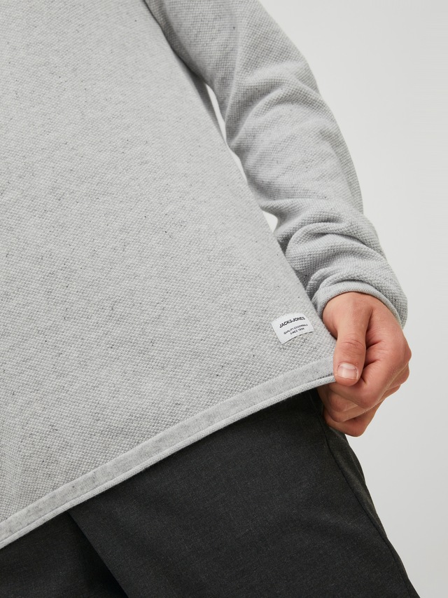 Jack & Jones Rundhalspullover »JJEHILL KNIT CREW NECK NOOS« Baumwolle, regular fit