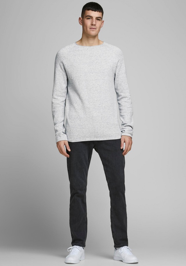 Jack & Jones Rundhalspullover »JJEHILL KNIT CREW NECK NOOS« Baumwolle, regular fit