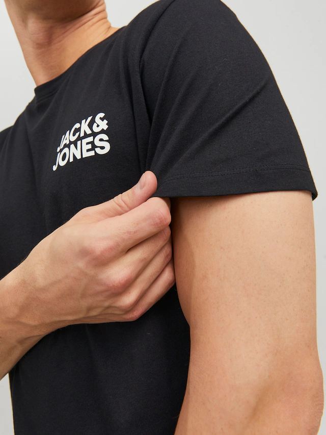 Jack & Jones T-Shirt »JJECORP Herren-Tee mit figurbetonter Silhouette« bedruckt, modisch, schmal, Baumwolle, Rundhals