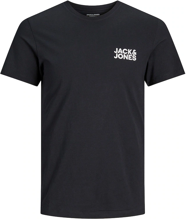 Jack & Jones T-Shirt »JJECORP Herren-Tee mit figurbetonter Silhouette« bedruckt, modisch, schmal, Baumwolle, Rundhals