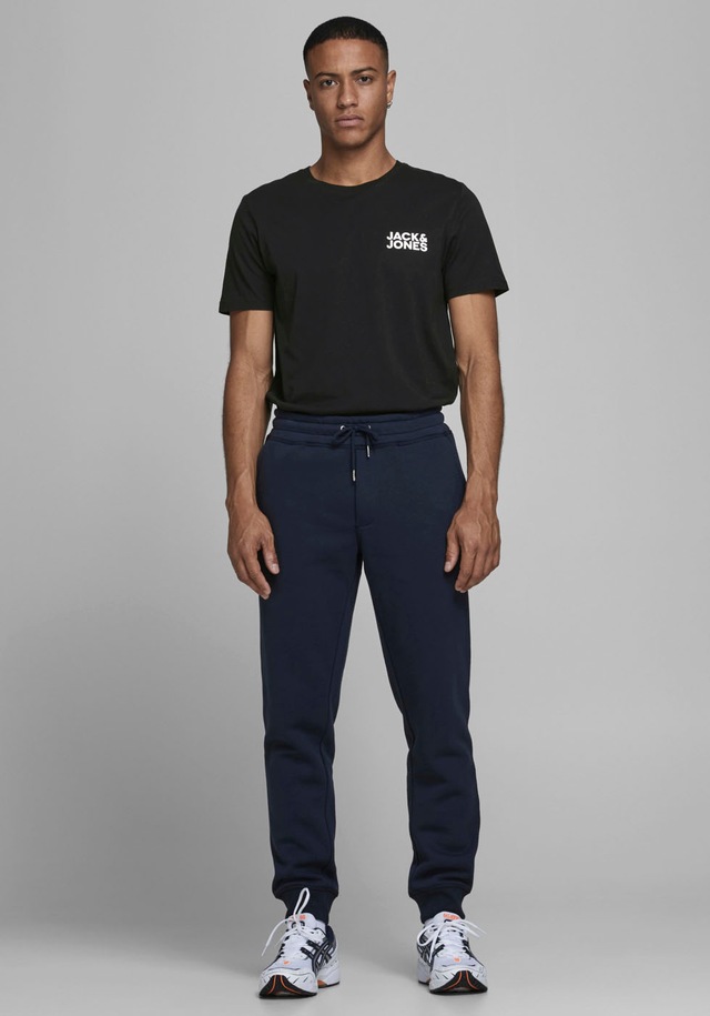 Jack & Jones T-Shirt »JJECORP Herren-Tee mit figurbetonter Silhouette« bedruckt, modisch, schmal, Baumwolle, Rundhals