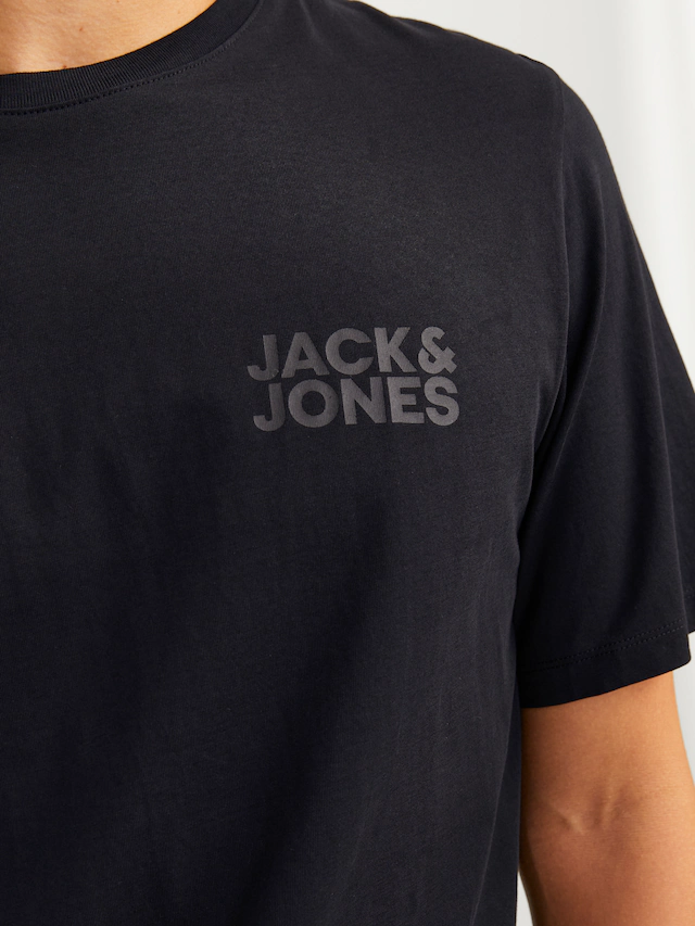 Jack & Jones T-Shirt »JJECORP Herren-Tee mit figurbetonter Silhouette« bedruckt, modisch, schmal, Baumwolle, Rundhals