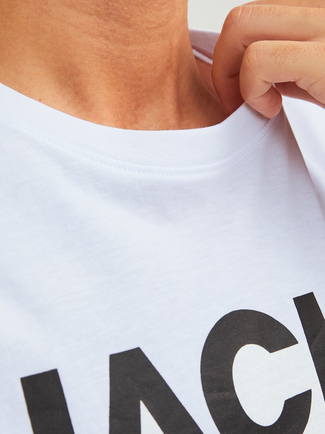 Jack & Jones T-Shirt »JJECORP Herren-Tee mit figurbetonter Silhouette« bedruckt, modisch, schmal, Baumwolle, Rundhals