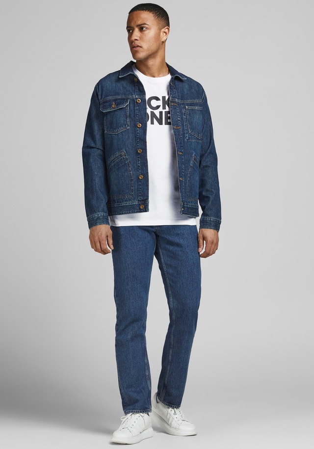 Jack & Jones T-Shirt »JJECORP Herren-Tee mit figurbetonter Silhouette« bedruckt, modisch, schmal, Baumwolle, Rundhals