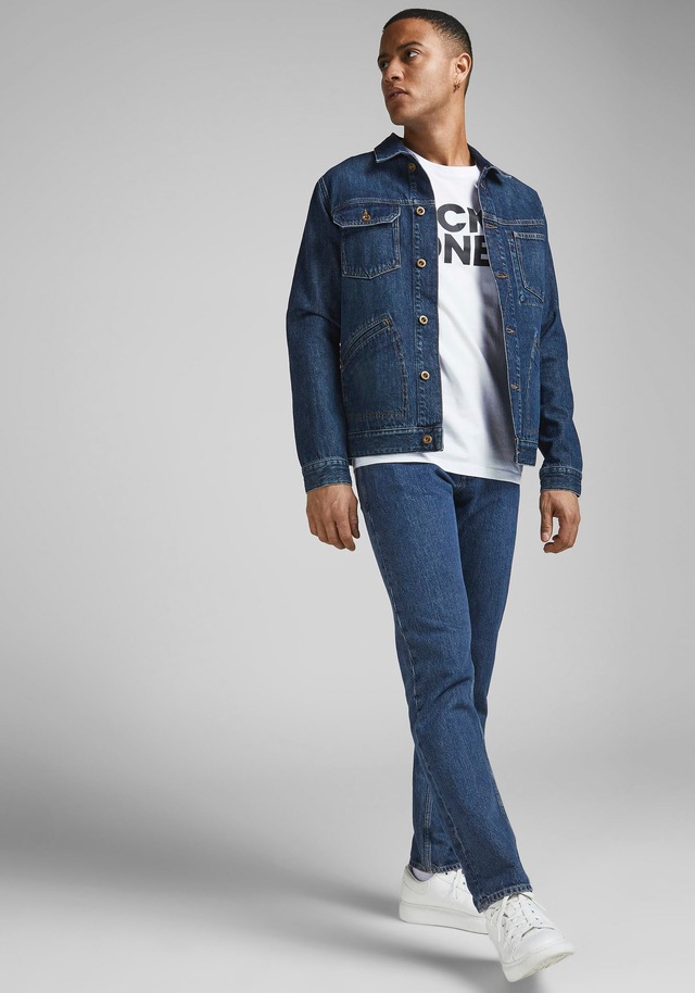 Jack & Jones T-Shirt »JJECORP Herren-Tee mit figurbetonter Silhouette« bedruckt, modisch, schmal, Baumwolle, Rundhals