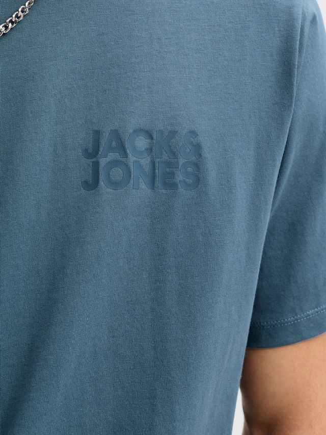 Jack & Jones T-Shirt »JJECORP Herren-Tee mit figurbetonter Silhouette« bedruckt, modisch, schmal, Baumwolle, Rundhals