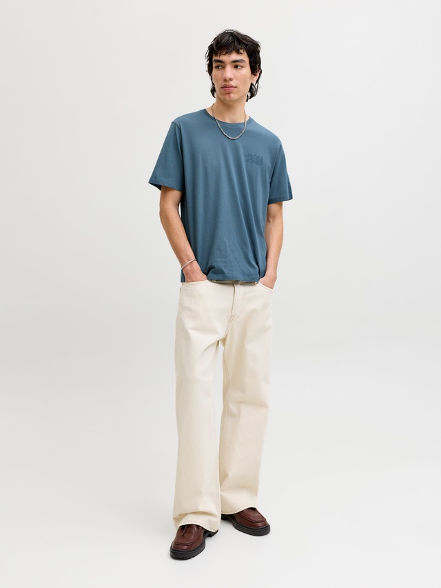 Jack & Jones T-Shirt »JJECORP Herren-Tee mit figurbetonter Silhouette« bedruckt, modisch, schmal, Baumwolle, Rundhals
