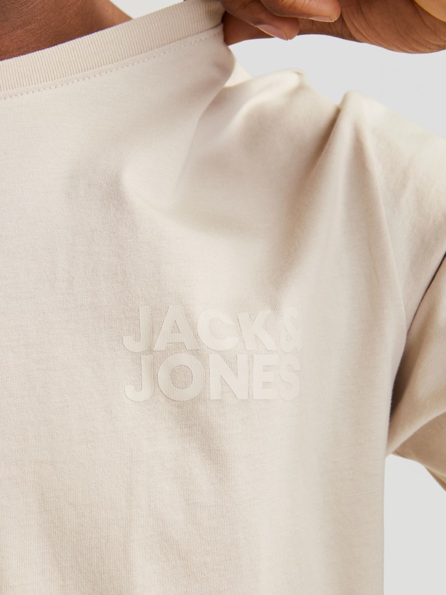 Jack & Jones T-Shirt »JJECORP Herren-Tee mit figurbetonter Silhouette« bedruckt, modisch, schmal, Baumwolle, Rundhals