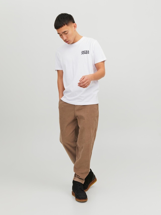 Jack & Jones T-Shirt »JJECORP Herren-Tee mit figurbetonter Silhouette« bedruckt, modisch, schmal, Baumwolle, Rundhals