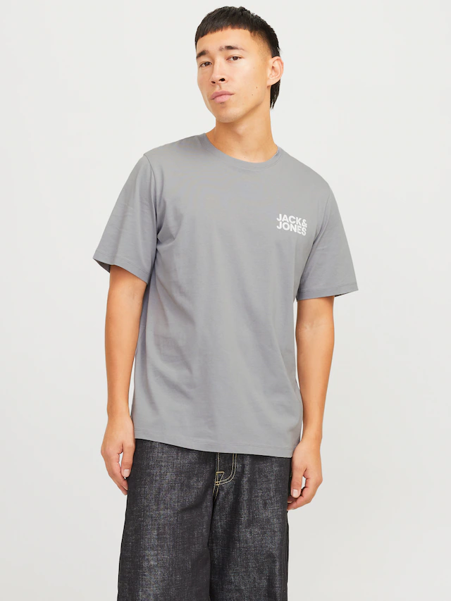 Jack & Jones T-Shirt »JJECORP Herren-Tee mit figurbetonter Silhouette« bedruckt, modisch, schmal, Baumwolle, Rundhals