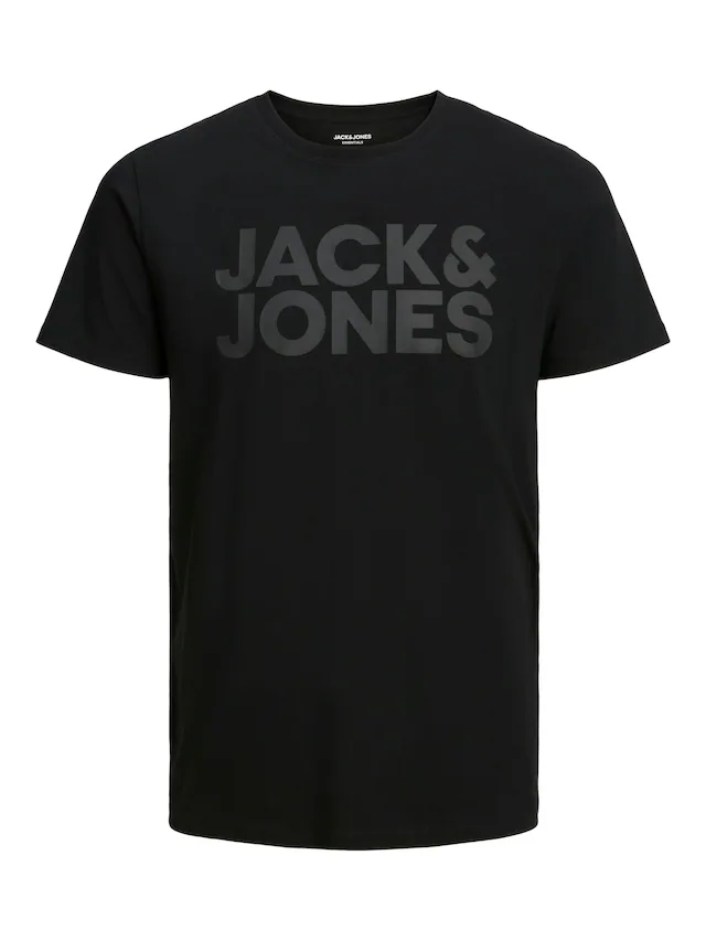 Jack & Jones T-Shirt »JJECORP Herren-Tee mit figurbetonter Silhouette« bedruckt, modisch, schmal, Baumwolle, Rundhals