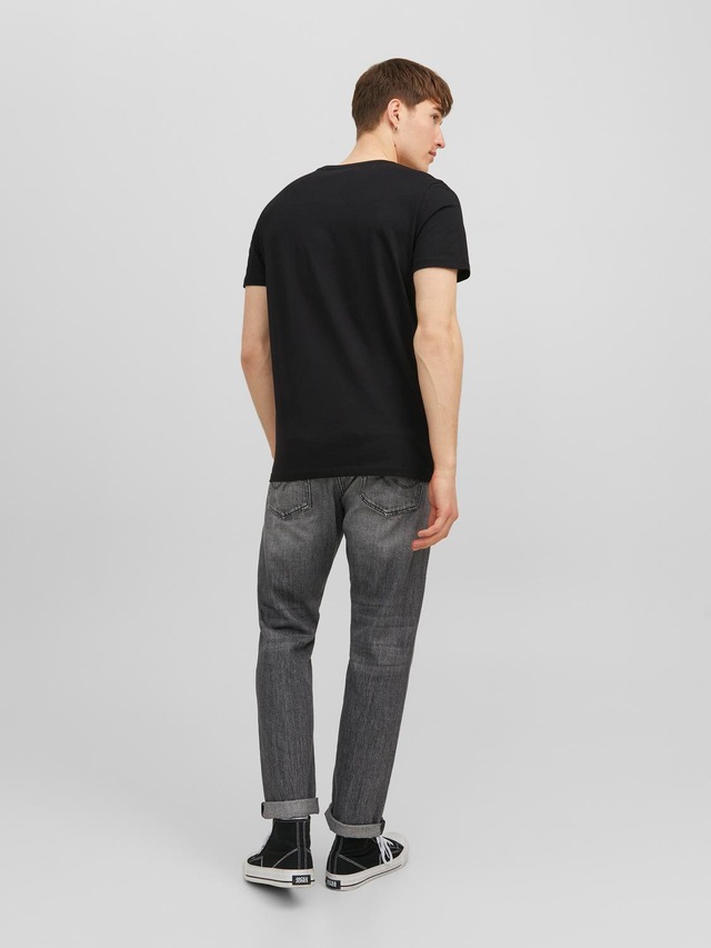 Jack & Jones T-Shirt »JJECORP Herren-Tee mit figurbetonter Silhouette« bedruckt, modisch, schmal, Baumwolle, Rundhals