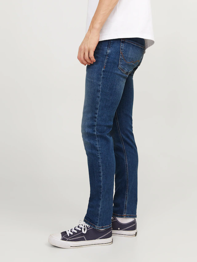 Jack & Jones Slim-fit-Jeans »JJITIM mit Waschung und praktischen Taschen« Abriebeffekte, modisch, slim fit, Denim