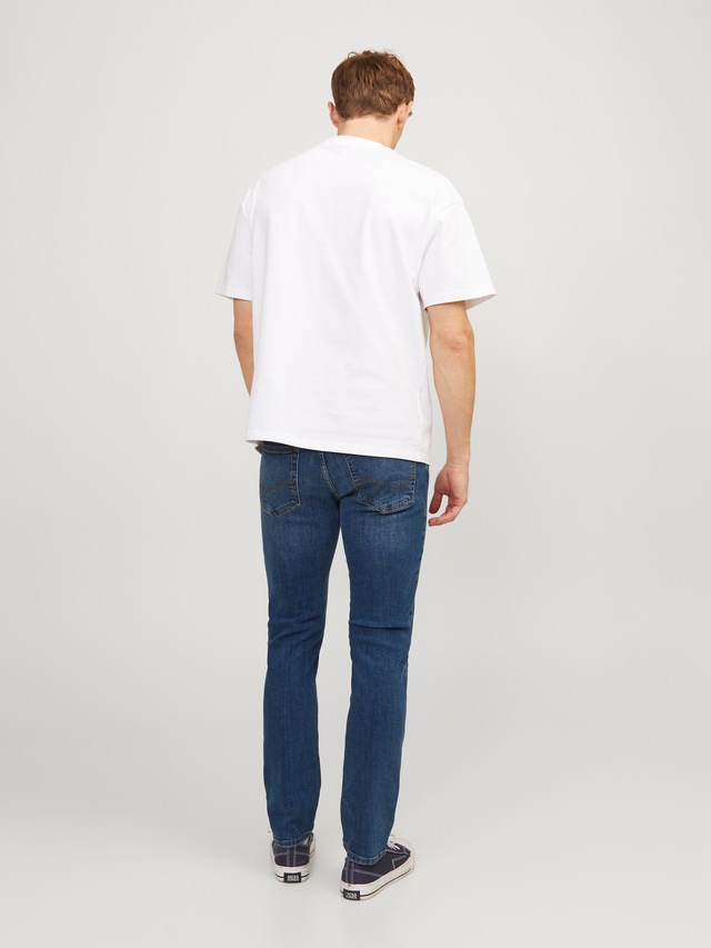Jack & Jones Slim-fit-Jeans »JJITIM mit Waschung und praktischen Taschen« Abriebeffekte, modisch, slim fit, Denim