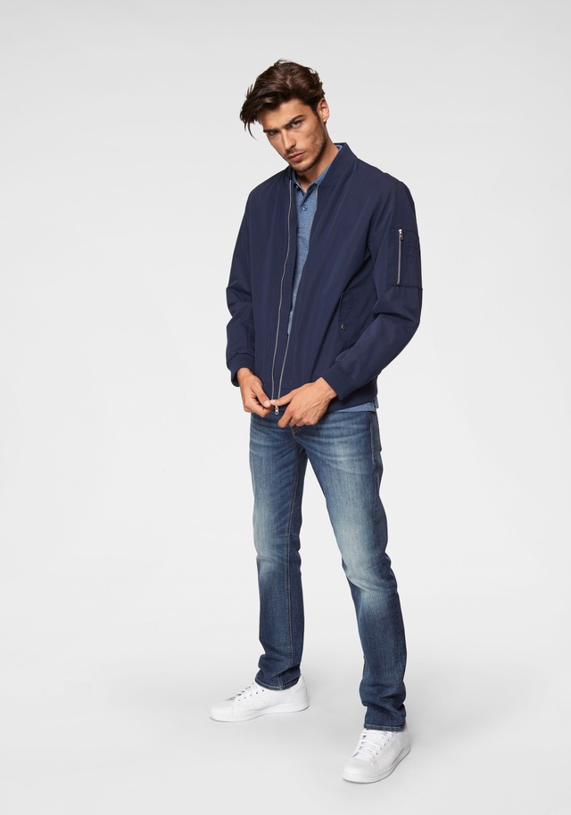Jack & Jones Slim-fit-Jeans »JJITIM mit Waschung und praktischen Taschen« Abriebeffekte, modisch, slim fit, Denim