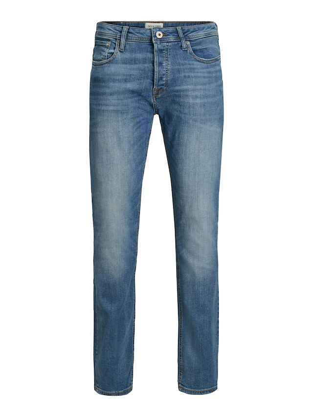 Jack & Jones Slim-fit-Jeans »JJITIM mit Waschung und praktischen Taschen« Abriebeffekte, modisch, slim fit, Denim