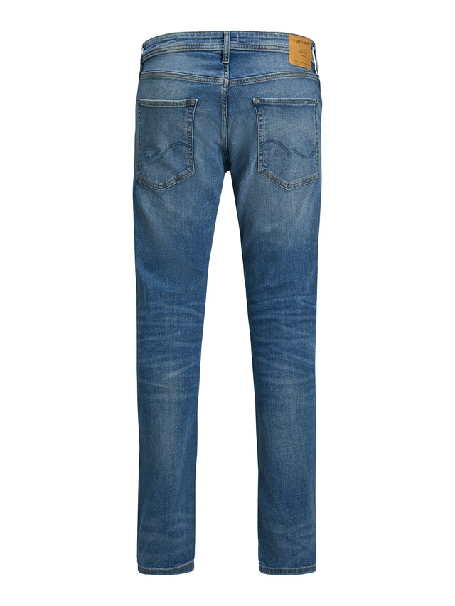 Jack & Jones Slim-fit-Jeans »JJITIM mit Waschung und praktischen Taschen« Abriebeffekte, modisch, slim fit, Denim