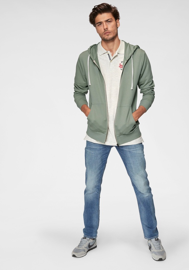 Jack & Jones Slim-fit-Jeans »JJITIM mit Waschung und praktischen Taschen« Abriebeffekte, modisch, slim fit, Denim