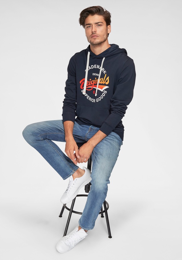 Jack & Jones Slim-fit-Jeans »JJITIM mit Waschung und praktischen Taschen« Abriebeffekte, modisch, slim fit, Denim