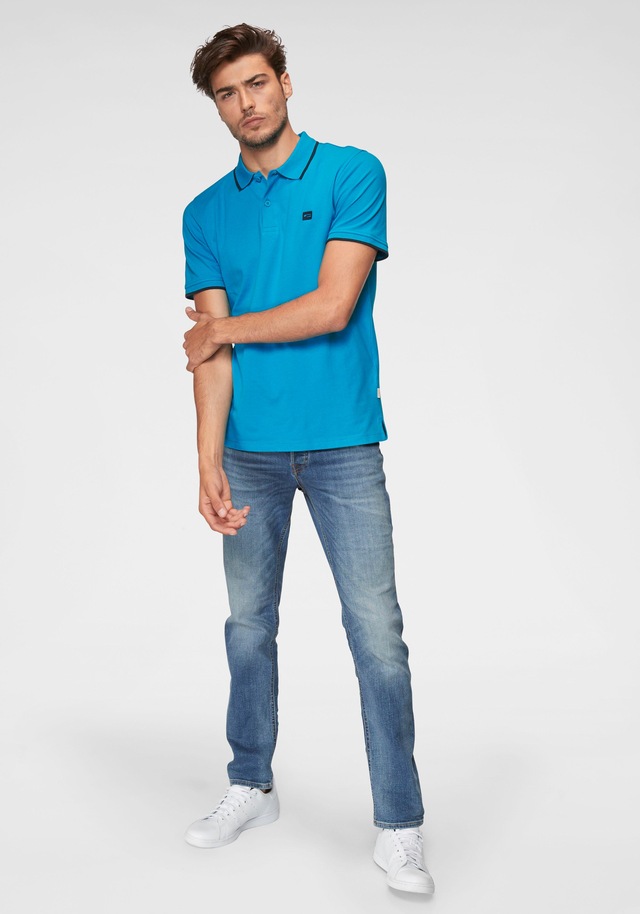 Jack & Jones Slim-fit-Jeans »JJITIM mit Waschung und praktischen Taschen« Abriebeffekte, modisch, slim fit, Denim