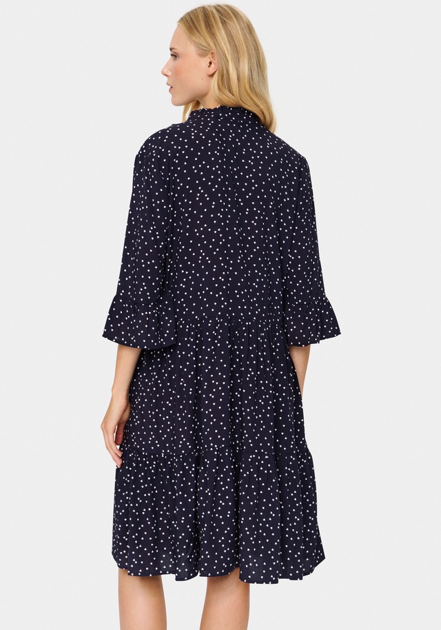Saint Tropez Blusenkleid »EdaSZ Dress« Sommerkleid, Tunikakleid mit Volant und 3/4 Ärmel