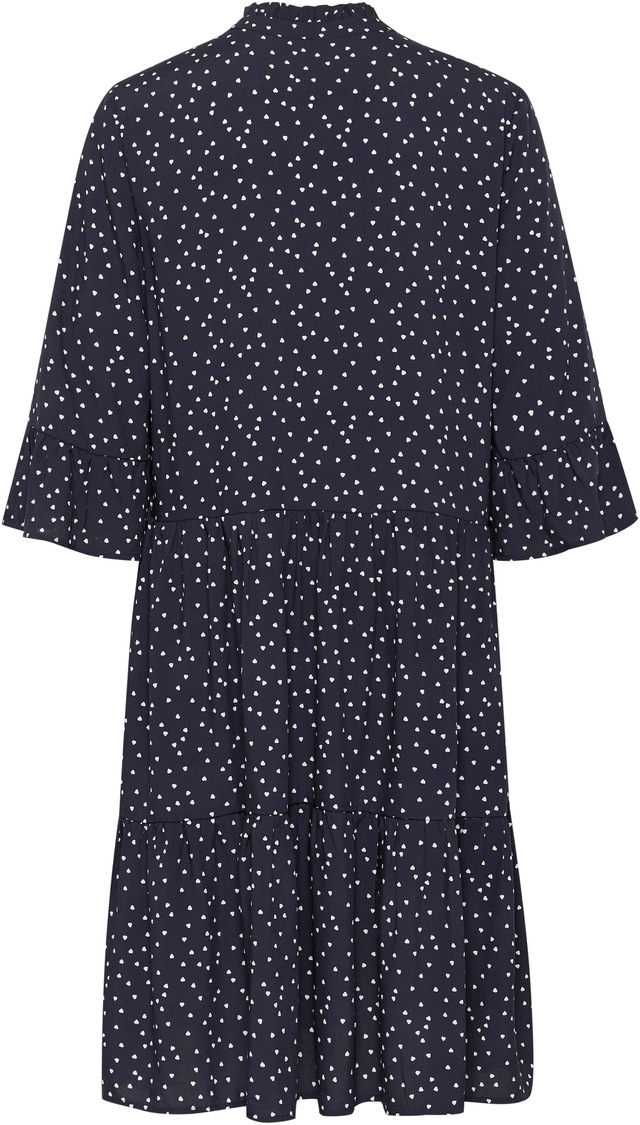 Saint Tropez Blusenkleid »EdaSZ Dress« Sommerkleid, Tunikakleid mit Volant und 3/4 Ärmel
