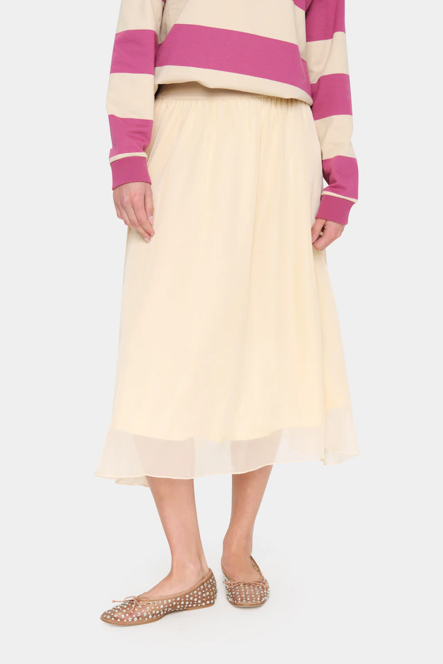 Saint Tropez Midirock »CoralSZ Skirt« aus Chiffon