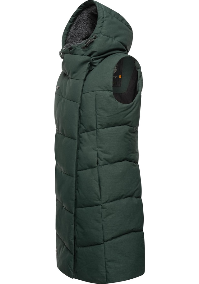 Ragwear Steppweste »Pavla Vest« stylische Winterweste mit Teddyfutter und Kapuze