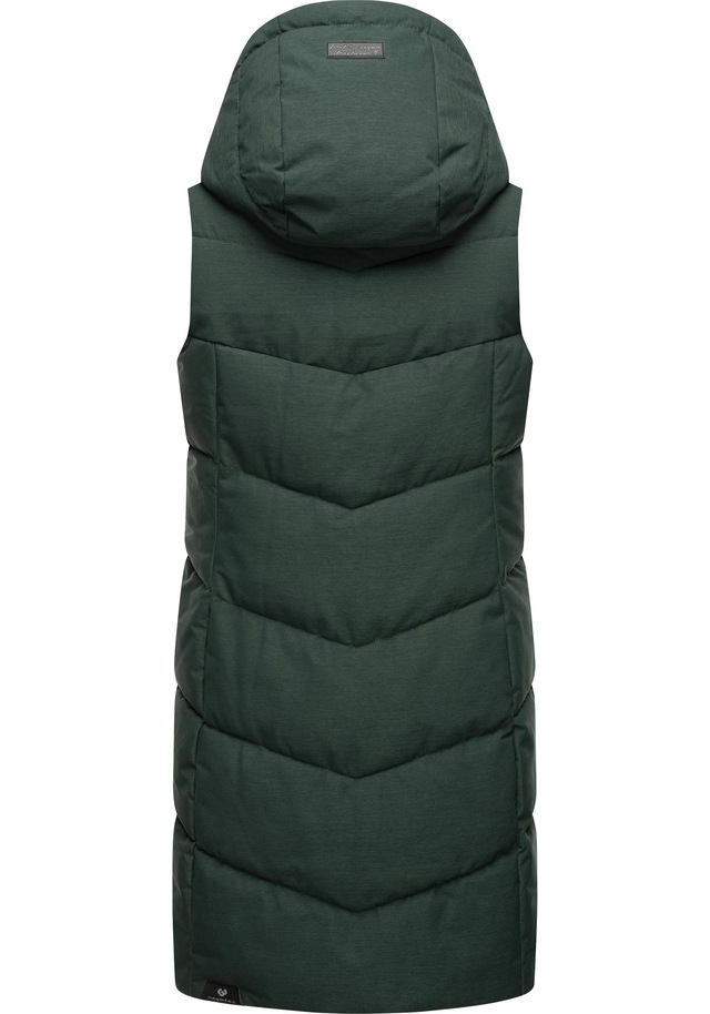 Ragwear Steppweste »Pavla Vest« stylische Winterweste mit Teddyfutter und Kapuze