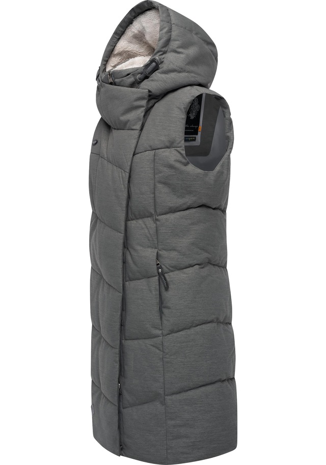 Ragwear Steppweste »Pavla Vest« stylische Winterweste mit Teddyfutter und Kapuze