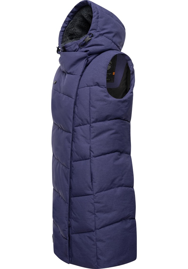 Ragwear Steppweste »Pavla Vest« stylische Winterweste mit Teddyfutter und Kapuze