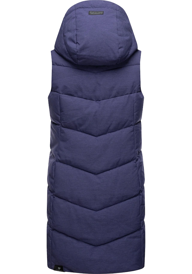 Ragwear Steppweste »Pavla Vest« stylische Winterweste mit Teddyfutter und Kapuze