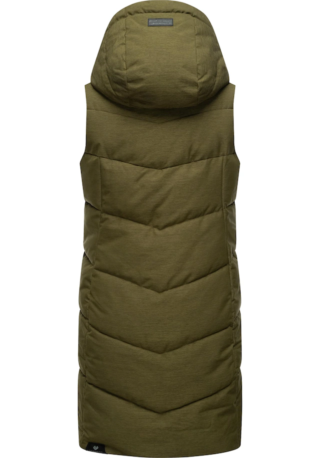 Ragwear Steppweste »Pavla Vest« stylische Winterweste mit Teddyfutter und Kapuze