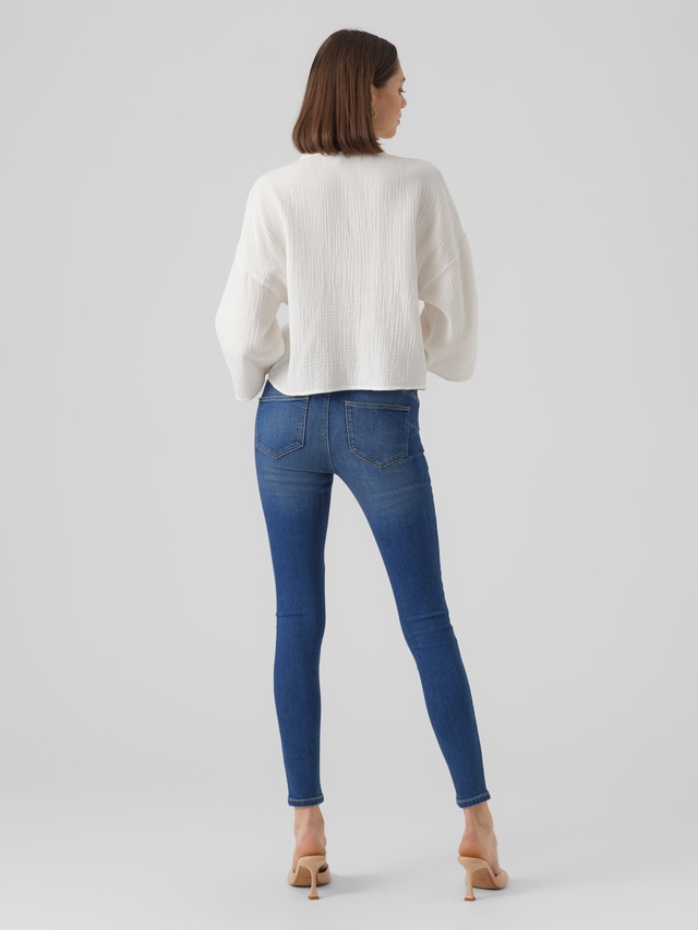 Vero Moda Hemdbluse »VMNATALI CROP SHIRT WVN NOOS« Baumwolle, loose fit